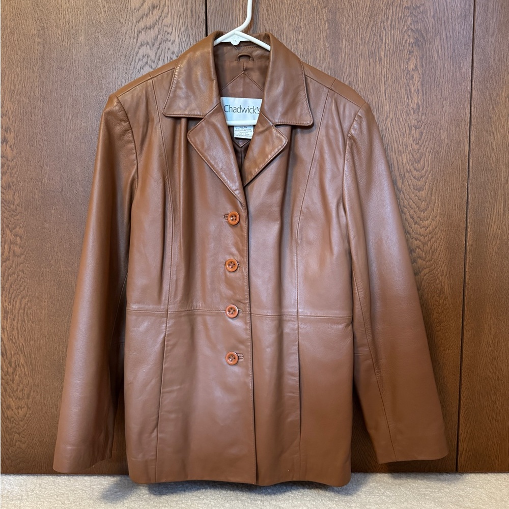 Chadwicks Women's Brown Leather Jacket